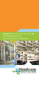 Membrane Filtration for Bio-Fuels and Bio-Products